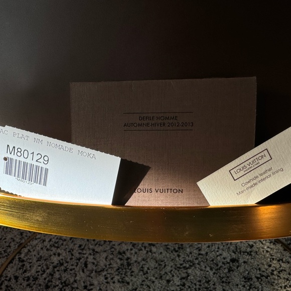 LOUIS VUITTON SAC PLAT NM NOMADE MOKA COWHIDE LEATHER - Picture 7 of 9